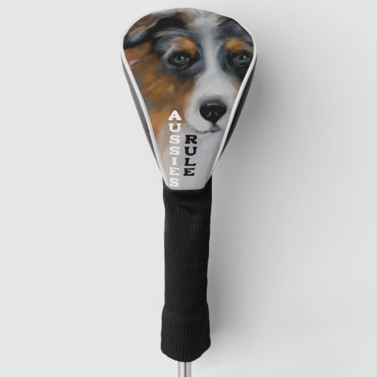 AUSTRALIAN SHEPHERD GOLFHEADCOVER (Voorkant)
