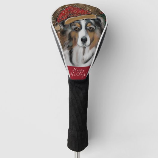 Australian Shepherd Golfheadcover (Voorkant)
