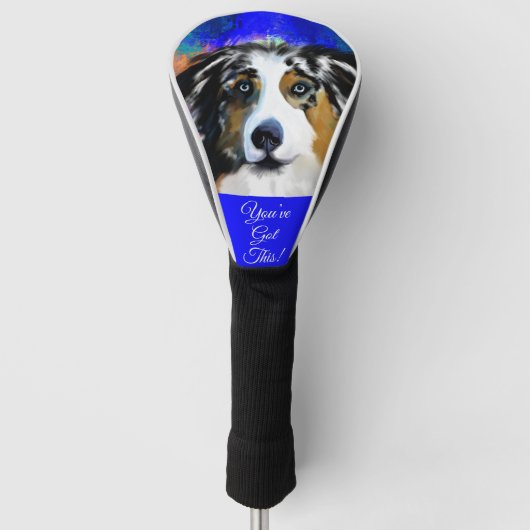 AUSTRALIAN SHEPHERD GOLFHEADCOVER (Voorkant)