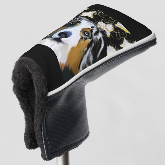 Australian Shepherd Golfheadcover (3/4 voorkant)