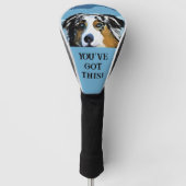 Australian Shepherd Golfheadcover (Voorkant)
