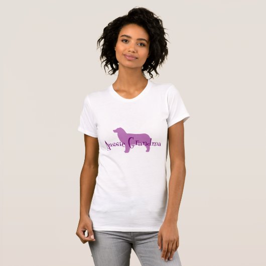 Australian Shepherd Grandma T-shirt (Voorkant volledig)