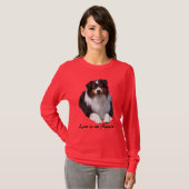 Australian Shepherd Guardian Dames Shirt (Voorkant volledig)