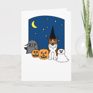 Australian Shepherd Halloween Kaart