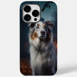 Australian Shepherd Halloween Scary Case-Mate iPhone 14 Pro Max Hoesje