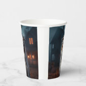 Australian Shepherd Halloween Scary Papieren Bekers (Rechts)