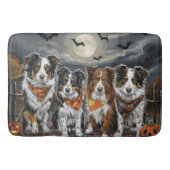 Australian Shepherd Halloween Spooky Badmat (Voorkant)