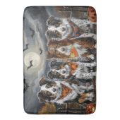 Australian Shepherd Halloween Spooky Badmat (Voorkant Verticaal)