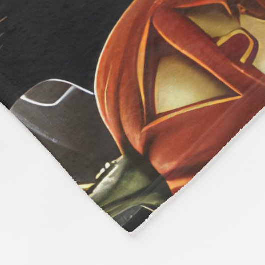 Australian Shepherd Halloween Spooky Fleece Deken (Hoek)