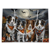 Australian Shepherd Halloween Spooky Groot Cadeauzakje (Voorkant)