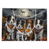 Australian Shepherd Halloween Spooky Groot Cadeauzakje (Achterkant)