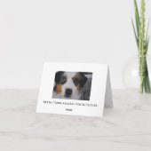 Australian Shepherd Happy Birthday Card Kaart (Achterkant)