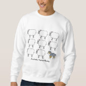 Australian Shepherd Herding Sheep Sweatshirt (Voorkant)