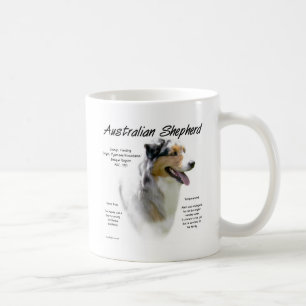 Australian Shepherd History Design Koffiemok