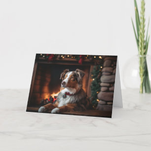 Australian Shepherd Holiday Card Feestdagen Kaart