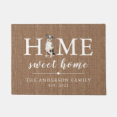 Australian Shepherd Home Sweet Home Doormat Deurmat (Voorkant)