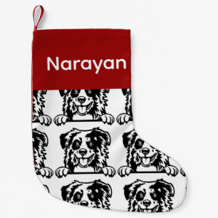 Australian Shepherd hond sokken Gepersonaliseerd h Kleine Kerstsok