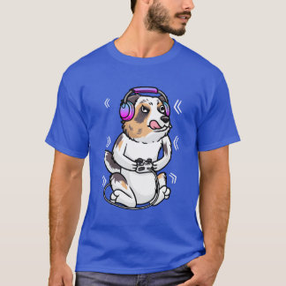 Australian Shepherd-hond videospel videogames gi T-shirt