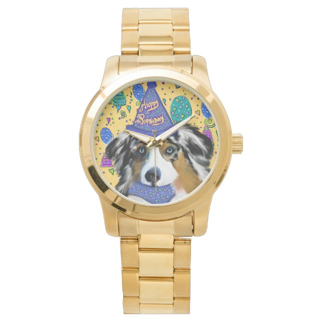 AUSTRALIAN SHEPHERD HORLOGE (Voorkant)