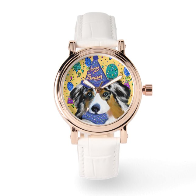 AUSTRALIAN SHEPHERD HORLOGE (Voorkant)