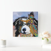 AUSTRALIAN SHEPHERD Horloge Vierkante Klok (Huis)
