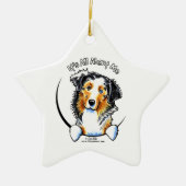 Australian Shepherd IAAM Keramisch Ornament (Voorkant)