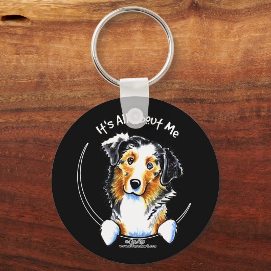 Australian Shepherd IAAM Sleutelhanger (Voorkant)