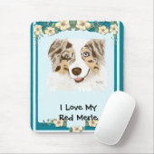Australian Shepherd - Ik hou van mijn Rode Merle Muismat (Met muis)