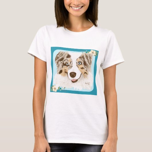 Australian Shepherd - Ik hou van mijn Rode Merle T-shirt (Voorkant)