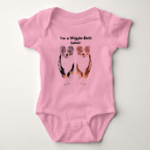 Australian Shepherd ~ I'ma Wiggle-bit Lover Romper (Voorkant)