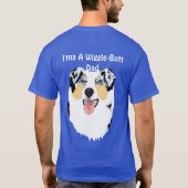 Australian Shepherd "I'ma Wiggle-Butt Dad" T-shirt (Achterkant)