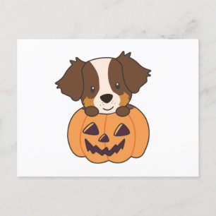 Australian Shepherd in Pumpkin Cute Happy Briefkaart