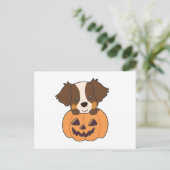 Australian Shepherd in Pumpkin Cute Happy Briefkaart (Staand voorkant)
