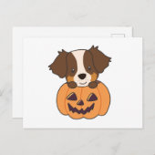 Australian Shepherd in Pumpkin Cute Happy Briefkaart (Voorkant / Achterkant)
