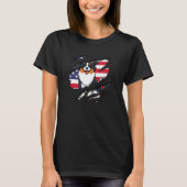 Australian Shepherd Inside scratch Flag 4th Of Jul T-shirt (Voorkant)