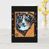 AUSTRALIAN SHEPHERD KAART (Gele Bloem)