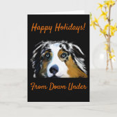 Australian Shepherd Kaart (Gele Bloem)