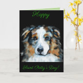 Australian Shepherd Kaart (Gele Bloem)