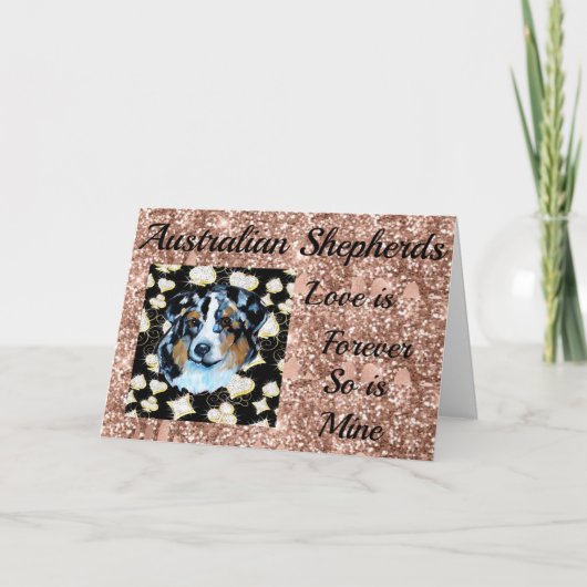 Australian Shepherd Kaart (Voorkant)