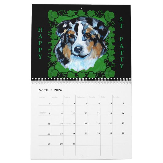 AUSTRALIAN SHEPHERD KALENDER (Mar 2026)