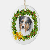 Australian Shepherd Keramisch Ornament (Rechts)