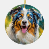 Australian Shepherd Keramisch Ornament (Voorkant)