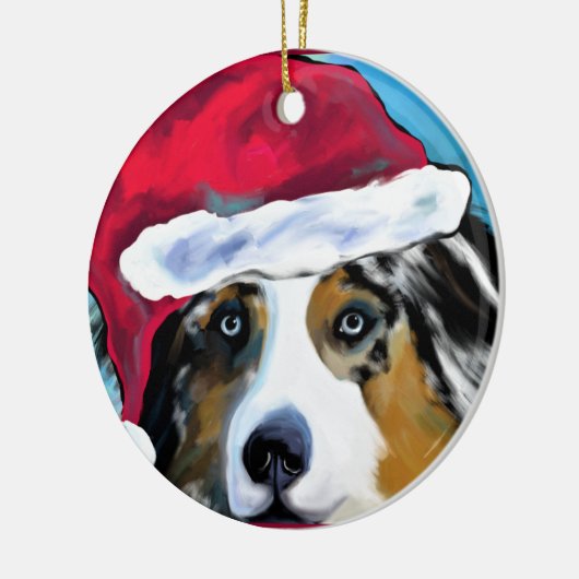 Australian Shepherd Keramisch Ornament (Links)