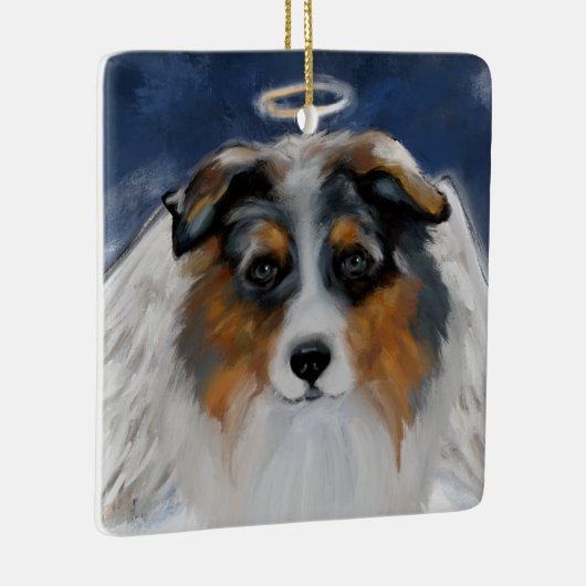 Australian Shepherd Keramisch Ornament (Rechts)