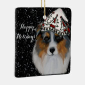 Australian Shepherd Keramisch Ornament (Rechts)