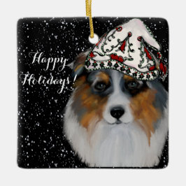 Australian Shepherd Keramisch Ornament
