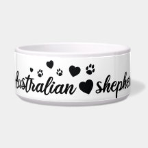 Australian Shepherd Keramische Pet Bowl