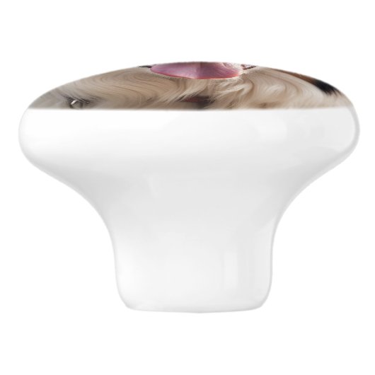 Australian Shepherd Keramische Schattigee Hondenkn Keramische Knop (Zijkant)