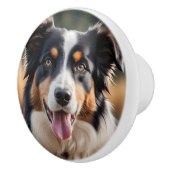 Australian Shepherd Keramische Schattigee Hondenkn Keramische Knop (Rechts)