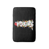 Australian Shepherd kerstboom Light Aussie Xm Badmat (Voorkant Verticaal)